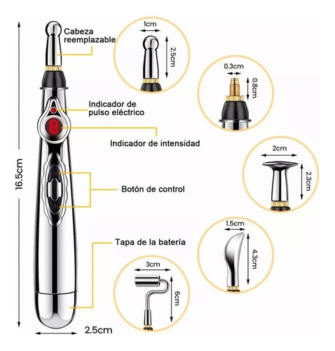Einaro Pluma De Acupuntura Electrónica Para Aliviar El Dolor-5 En 1