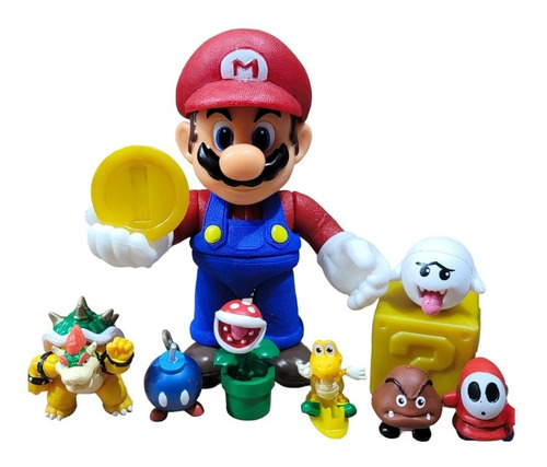 Set De Juguetes De Mario Bros C/enemigos Luz Y Sonido Mod 4