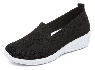 Jin Zapatos Ortopédicos Blancos Mujer, Tênis Negros For Oi