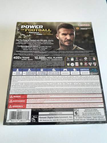 Imagen 5 de 5 de Pes 2019 David Beckham Edition Pro Evolution Soccer Ps4 Nuev
