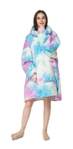 Pack X2 Poleron Sherpa Bata Manta Con Capucha Invierno