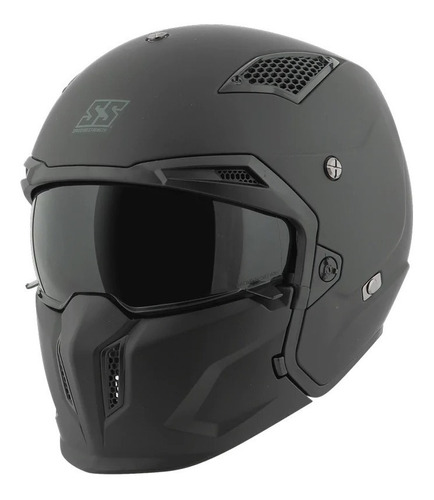 Casco Speed & Strength Ss2400 Mat 3 N 1 Abierto 3/4 Integral