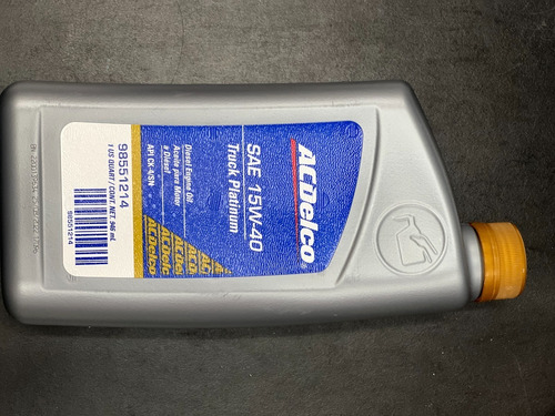 Aceite Mineral 15w40 Acdelco Dual 