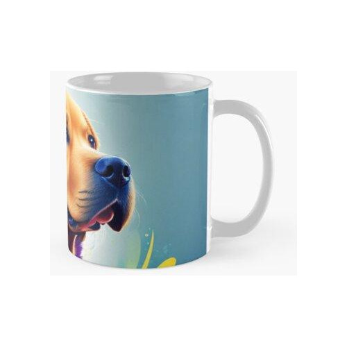 Taza Labrador Acquacolor Fantasia Calidad Premium