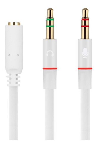 Imagem 4 de 6 de Cabo Adaptador P3 (p2 Combo) P/ Fone E Microfone Headset