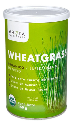 Wheatgrass En Polvo 150 Gr Marca Brota Superalimento