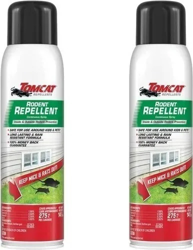 Tom Cat - Spray Repelente Para Ratones Y Ratas 2 Pack