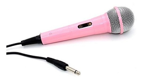 Micrófono Para Karaoke Zramo Color Rosado Para Niños Dinámic