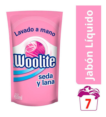 Woolite Jabon Liquido Seda Y Lana Repuesto 450ml