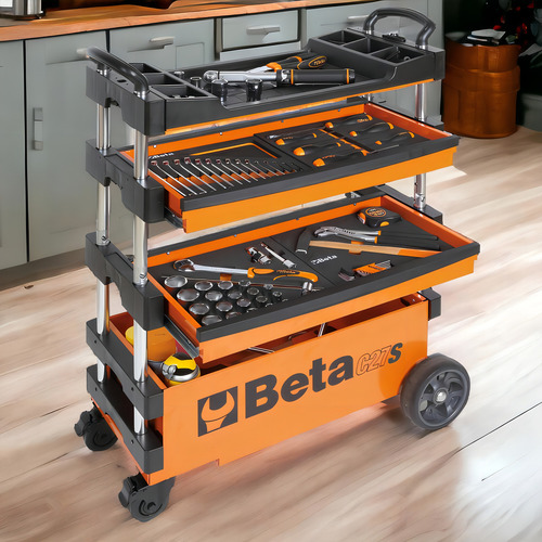 Carrinho De Ferramentas Rebatível 2 Gavetas C27s/o Beta