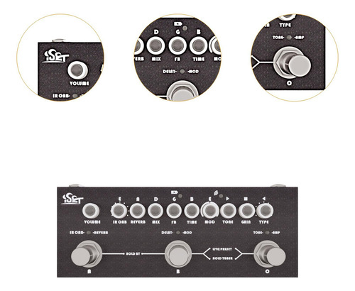 Pedal De Guitarra Multiefectos, Pedalera Recargable De