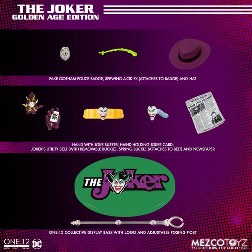 The Jocker Golden Age Edition Mezco Toyz One:12 Dc