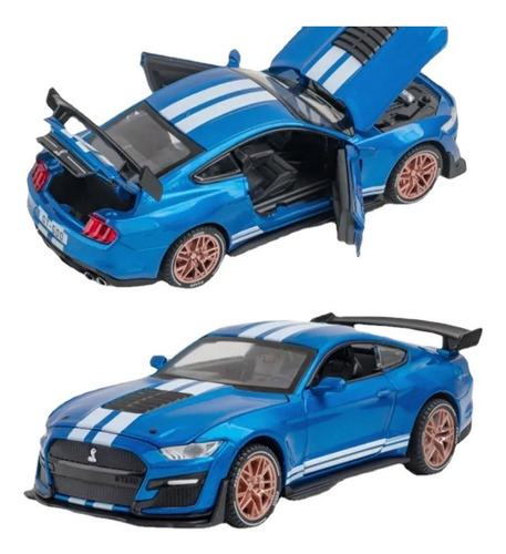 Ford Mustang Shelby Gt500 Miniatura Metal Autos Coleccion