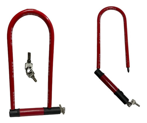 Candado U Lock Para Bicicleta Y Moto 2 Llaves Grande