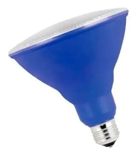 Lámpara Led Par38 E27 6w Azul 220v Exterior Ip65 Jardín