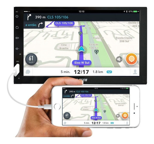 Central Multimídia H-tech Ht-3019 2din Android Mp3 Mp4 Mp5