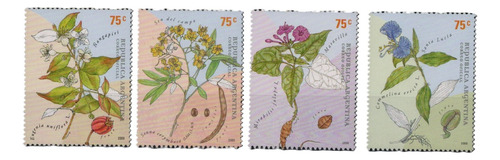 2000 Plantas Medicinales- Argentina (sellos) Gj3085/88 Mint