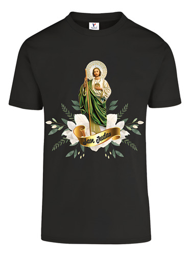 Playera San Judas Tadeo Flores Colores Tallas Dama Caballero