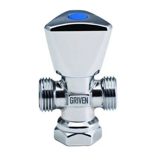 Llave Arresto Doble Metalica Baño Cocina Griven 