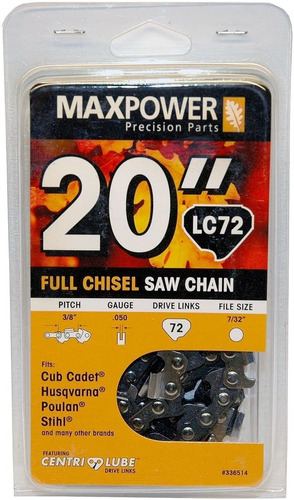Maxpower 336514 - Cadena De Bucle Para Motosierra Stihl, Cub