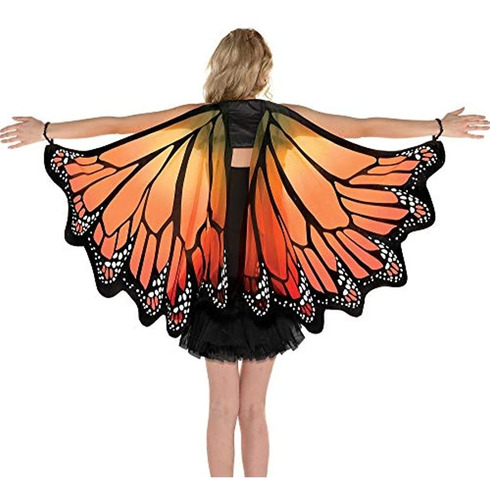 Disfraces - Alas De Mariposa Monarca Para Disfraz