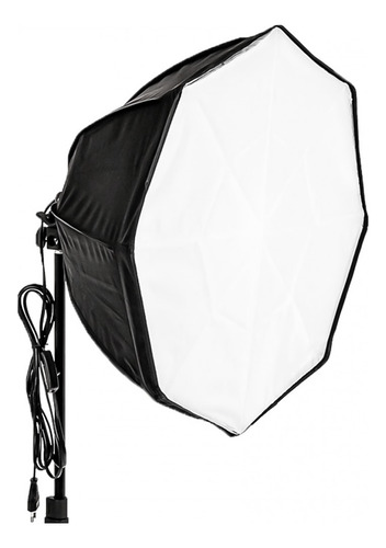 Kit Softbox Octabox Com Grid Lâmpadas Suportepotente Greika