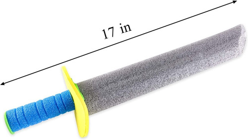 Imagen 3 de 4 de Espadas De Foamy Diseño Medieval 40cm Inofensivo Paq De 6pzs
