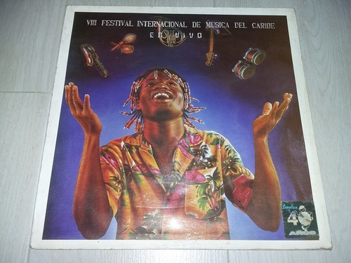 Lp Vinilo Acetato Disco Vinyl Viii Festival De Musica Caribe