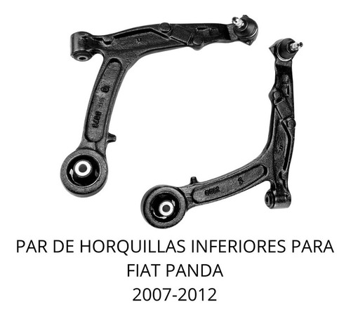 Par De Horquilla Inferior Para Fiat Panda 2007-2012