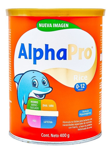 Alphapro Rice En Lata De 400g - 0 A 12 Meses Sfn