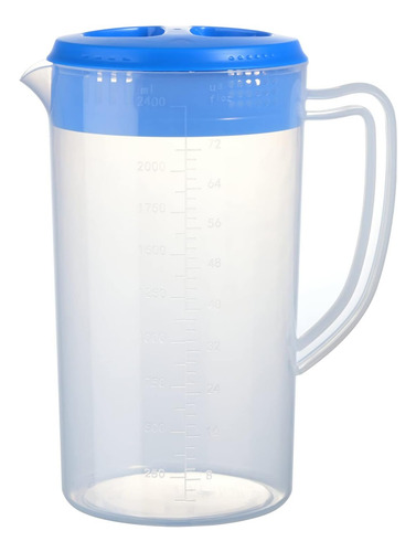 Jarra De Plástico De 0.66 Galones / 2.5 Litros Con Tapa Bpa-