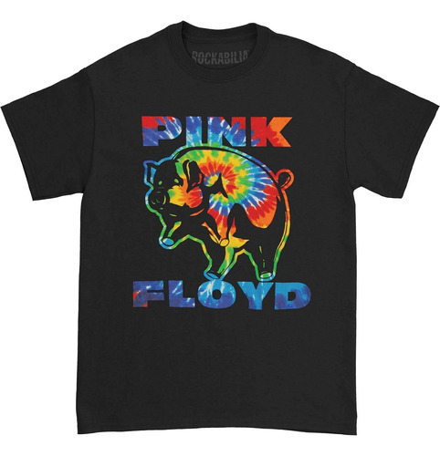 Pink Floyd Tie Dye Pork Camiseta De Algodón