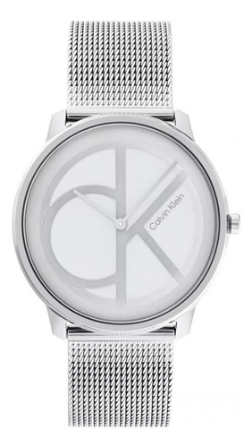 Reloj Para Unisex Calvin Klein Iconic Mesh 25200027 Plateado