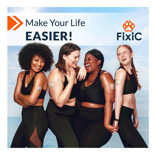 Fixic 25 Pack Patches Adhesivos Perfecto Para OmniPod Las De