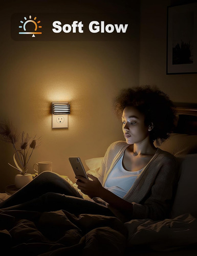 Luz Nocturna Led, Paquete De 2, Luces Nocturnas Enchufables