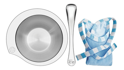 Juego Para Bebes Plato Babero Tramontina 3 Piezas