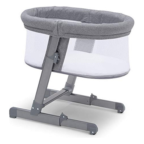 Cuna Para Dormir Simmons Kids Oval City Sleeper, Tweed Gris.