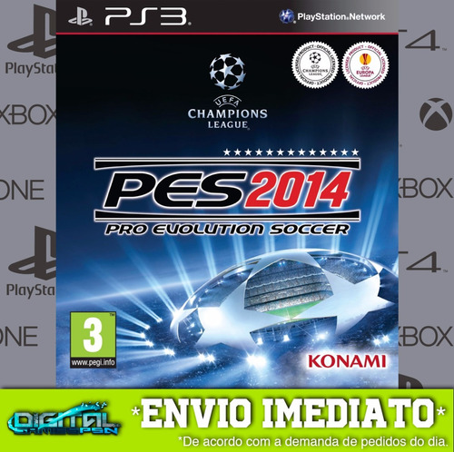 Pes 14 Pro Evolution Soccer 2014 Ps3 Envio Digital Imediato