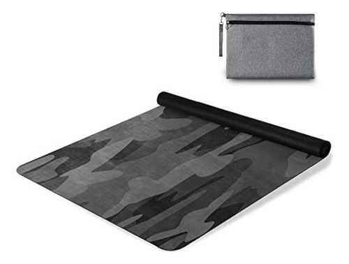 One Bear Yoga Mat Carbón Negro Gris Camo Fitness Mat Ecológi