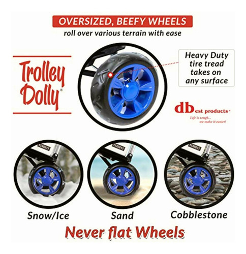 Dbest Products Trolley Dolly Carrito Para Compra