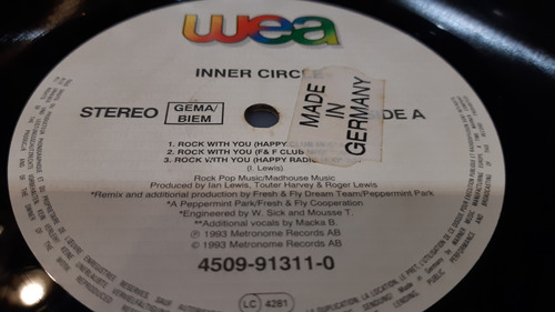 Inner Circle Rock With You (remixes) Vinilo Maxi Tapa Negra