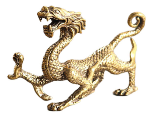 2 Estatua De Latón Feng Shui, Escultura China En Dragón