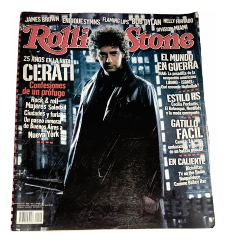 Gustavo Cerati Revista Rolling Stone Nro 102 Soda Stereo