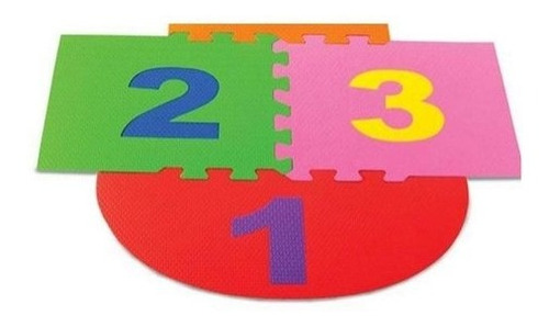 Imagem 6 de 7 de Tapete Amarelinha Infantil Eva 14 Peças Nig Brinquedos 830