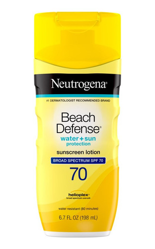 Protector Solar Beach Defense Neutrogena  Spf 70 (198ml)