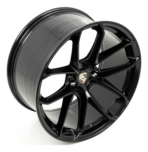 Rodas 20 Porsche Cayenne Turbo Gt 5x112 Macan Específico Cor Preto