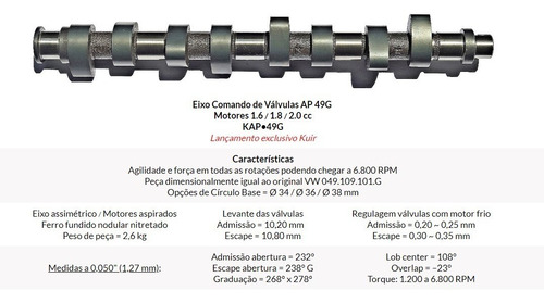 Imagem 3 de 3 de Comando Ap 49g Mecanico Kuir