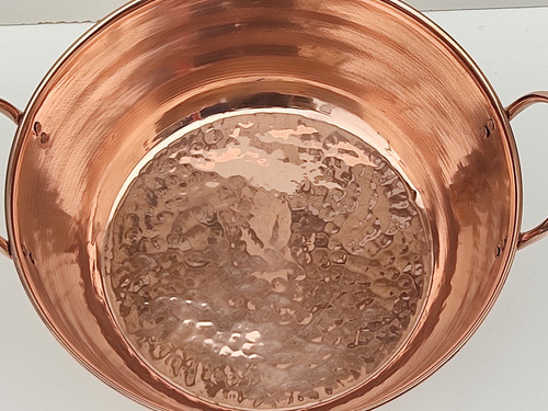 Imagen 2 de 8 de Paila De Cobre Ideal Para Freir 5 Litros