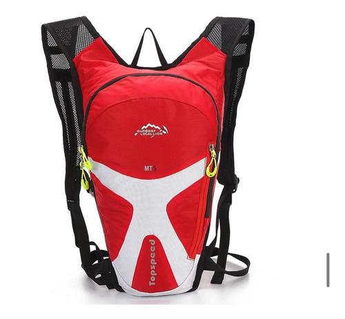 Imagen 2 de 7 de Mochila Running Apto Para Sistema De Hidratacion 5l Roja
