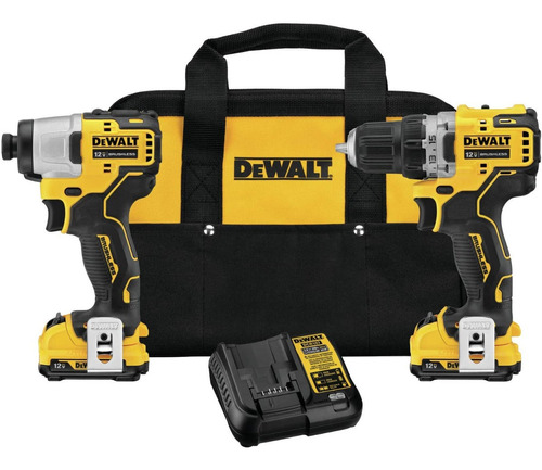 Taladro, Taladro Impacto, 12v Cargador Y 2 Baterías Dewalt